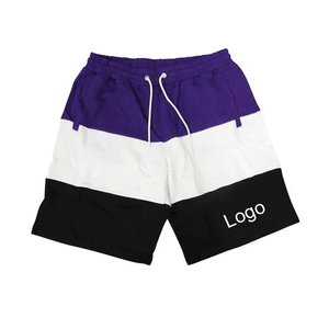 Pantalones cortos de algodón para hombre, shorts con estampado personalizado, diseño de logotipo, bloque de color, cordón, informal, verano 2022 - Product Image 2