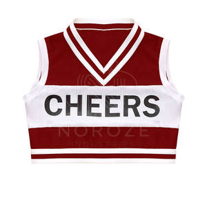 Uniforme de cheerleading de qualité de la meilleure qualité uniforme de cheerleading de couleur unie légère pour l'adulte - Product Image 4