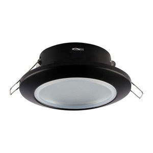 Porta faretti a LED ad incasso rotondo, nero, impermeabile, IP44, foro 70mm, per faretti a LED GU10 MR16, illuminazione a SKU-6699 - Product Image 5