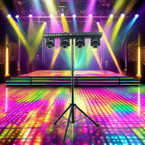 Xách tay 4PCS 40W RGBW di chuyển đầu DJ đèn Disco <span class=keywords><strong>T</strong></span>-<span class=keywords><strong>Bar</strong></span> biểu diễn đứng Vòng ánh sáng RGB Chùm Câu lạc bộ Đêm ánh sáng sân khấu UV trắng Laser - Product Image 4