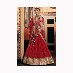 Qualité Tendance Beau Designer Lehenga Avec Top et Dupatta Ensemble Avec Broderie Travail Georgette Tissu au Prix de Gros - Product Image 5