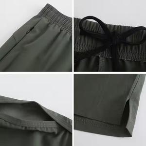 Shorts de sport décontractés pour hommes, personnalisables avec logo, séchage rapide, en toile écologique et respirante - Product Image 3