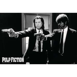 Modern Style Pulp Fiction <b>Poster</b> Set of 2 Main <b>Poster</b> & Guns Paper Wall Decor - Product Image 3