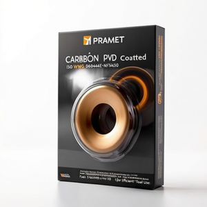 Insertos de Torneado Indexables PRAMET con Recubrimiento PVD ISO WNMG 060404E-NFT8430 D.3.81mm, Paquete de 10 para un Uso Eficiente de la Herramienta - Product Image 2