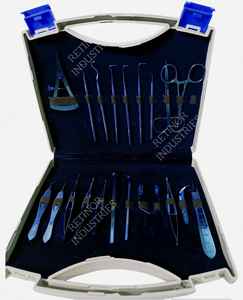 Ensemble d'instruments de chirurgie striée instruments pour les yeux chirurgie de la cataracte ophtalmologie micro instruments ciseaux - Product Image 1