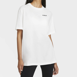 T-shirt Polo Uni en Coton et Polyester Unisexe Homme Femme, T-shirt Oversize Lourd Personnalisable avec Impression Graphique pour Filles - Product Image 1