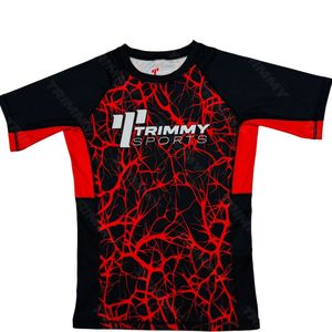 เสื้อรัชการ์ดรัดรูปพิมพ์ลายระเหิดสำหรับผู้ชายชุดออกกำลังกายในยิมฟิตเนสพิมพ์ลาย - Product Image 5