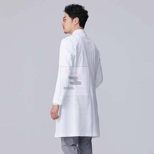 Profesional Unisex Hospital Enfermería Laboratorio Batas Uniformes médicos Tela tejida para hombres y mujeres - Product Image 3