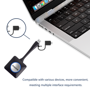 Système de présentation BYOD sans fil Récepteur et émetteur en miroir d'écran avec 5G/2.4G Dual WiFi AirPlay Miracast DLNA - Product Image 3