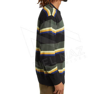 Fabricants de vêtements personnalisés pull d'hiver tricoté décontracté pour hommes respirant avec décoration de logo sur demande personnalisée - Product Image 3