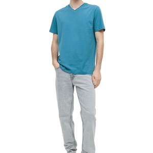 Camisetas con estampado de pantalla de hombro caído informal, ropa de hombre, nueva sesión de verano, buen estilo, camiseta de Color a la moda para hombre - Product Image 1