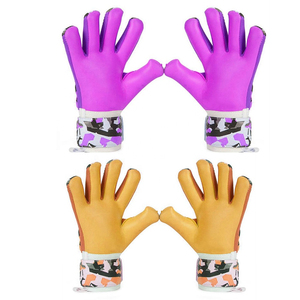 Professional Goalkeeper Gloves White Latex Grip Finger Protection Football Gloves <b>Men</b> Training Match Use - Product Image 4