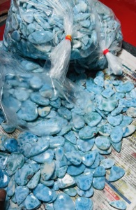 Prix de gros Larimar naturel lisse mélange forme Cabochons, Larimar Lot de pierres précieuses en vrac perles faites à la main pour la fabrication de bijoux, - Product Image 2