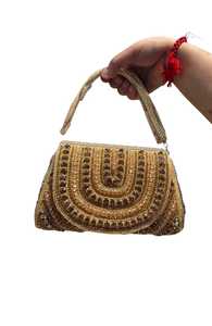 Designer Handcrafted <b>Crystal</b> Stone Beaded Bridal Clutches for Special Occasions & Sophisticated Events Fashionable <b>Accessories</b> - Product Image 2