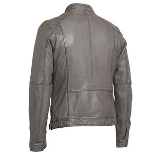 Chaqueta de cuero para hombre, Producto popular de diseño único, precio al por mayor, última moda 2024, chaquetas de cuero Pu con cremallera para hombre - Product Image 2