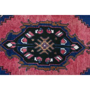 Alfombra Vintage de lana rosa y azul de 1,8x3,3 pies, diseño de retales Rectangular de Oriente Medio para sala de estar, coche, rompecabezas de látex, alfombra para pasillo - Product Image 3