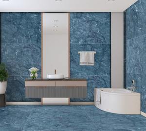 Carreaux de sol et de mur en porcelaine émaillée, couleur unie, haute brillance, 600x1200mm, personnalisables en usine, pour salle de bain et usage commercial - Product Image 4