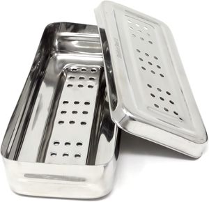 Bandeja de casete de esterilización para autoclave Dental, bandeja de acero inoxidable (todos los tamaños disponibles), nueva llegada - Product Image 4