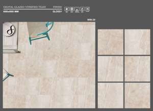 Azulejos de Porcelana Esmaltada Modernos de 600x600 mm, Resistentes al Ácido, Antibacterianos y al Desgaste, para Villas, Centros Comerciales y Escuelas, WIN 28 - Product Image 2