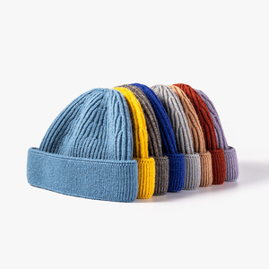 Gorro de Punto Flexible, Cálido, Suave y Acogedor, Forrado de Felpa, Ajustable, Elegante, para Exteriores, Playa, Clima Frío - Product Image 1