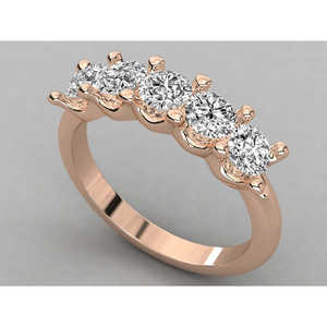 Bague en or 9 carats pour femme, sertie d'un diamant de laboratoire taille brillant, style solitaire - Product Image 4