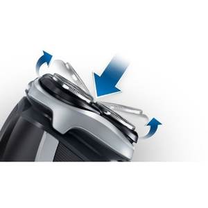 Afeitadora Eléctrica Impermeable Edición Negra con Triple Cuchilla, IPX7, Afeitadora Rotatoria de Láminas Alemana para Afeitar Barbas, Ideal para RV - Product Image 2