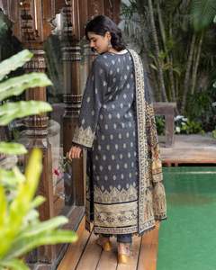 Robe de travail formelle pour femmes de qualité exceptionnelle moderne 2025-2026, dernier modèle de salwar kameez en coton pour les fêtes 01209 - Product Image 5