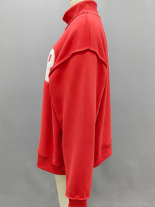 Sudadera Personalizada de Manga Larga Extra Grande para Mujer, Cuello Alto, Forro Polar, Ecológica, de Secado Rápido, 380g, Marca Personalizada - Product Image 3