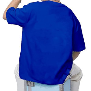 Camiseta extragrande de hombre de nuevo estilo con logotipo imprimible personalizado hecha de tela de algodón y poliéster - Product Image 2