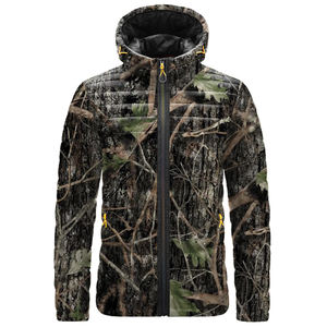 Winter <b>Casual</b> Sport Bomber <b>Jacket</b> Nylon Zipper Slim Leather Windbreaker Long Cotton Filling Hooded <b>Lightweight</b> Sublimation Print - Product Image 2
