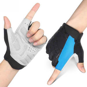 Workout Half-Finger Gloves for Men Women Anti-Slip <b>Wrist</b> <b>Support</b> <b>Gym</b> Gloves for Weightlifting Cycling - Product Image 5