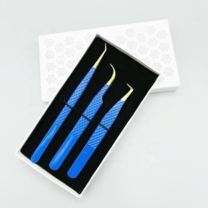 แหนบต่อขนตาปลอมแบบมืออาชีพปลายแหลมทำจากสเตนเลสเนื้อแข็ง - Product Image 1
