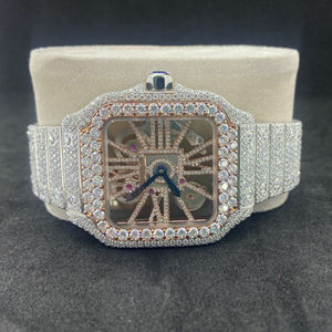 Reloj de diamantes Moissanite Iced Out totalmente personalizado de marca superior para hombres, reloj de joyería de diamantes de Hip Hop, regalo - Product Image 3
