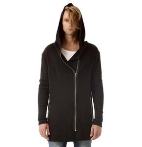 Haute qualité 500gsm pull lourd sweat à capuche allongé éponge française sans cordes respirant hommes sweats à capuche allongés - Product Image 5