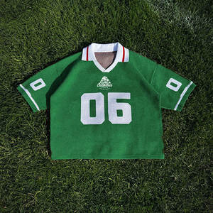 Camiseta Deportiva de Manga Corta para Hombre, Personalizada OEM, Tejido de Punto, Estilo Retro, para Fútbol y Hockey, 100% Algodón, Transpirable, Antiarrugas, Corte Regular META WEAR - Product Image 1