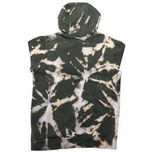Sudadera con capucha con serigrafía personalizada algodón peso pesado 400gsm lavado ácido sol desteñido diamantes de imitación recortada Boxy Fit Zip up Hoodie - Product Image 5