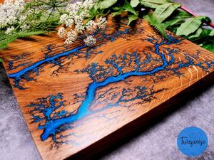 Planche à découper en bois de teck naturel robuste avec rainure à jus Ustensiles de cuisine écologiques Passe au lave-vaisselle pour couper la viande - Product Image 6