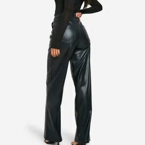 Leggings en cuir satiné légers et respirants pour femmes, best-seller, taille haute, style décontracté, cuir véritable, extensible, confort - Product Image 3