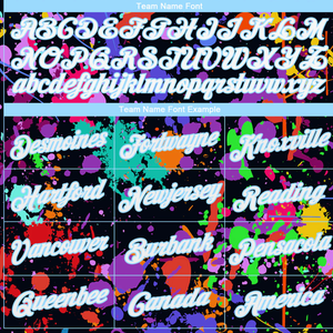 Sudadera con Capucha Personalizada con Estampado de Invierno por Sublimación con Salpicaduras de Pintura Multicolor, Sudadera con Capucha con Nombre y Número de Equipo Personalizados, Ropa Urbana - Product Image 5