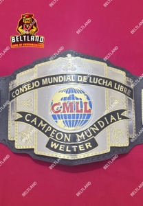 Ceinture de championnat de poids lourd CMLL en zinc 2 mm 4 mm taille adulte - Product Image 3