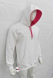 Pull surdimensionné en relief sur mesure Sweat à capuche bicolore avec logo brodé au dos pour unisexe - Product Image 3