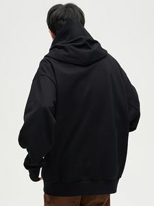 <b>Men's</b> Oversize Pullover Hoodie with <b>Turtle</b> <b>Neck</b> Long Sleeve Fleece Material Drop Shoulder-for Winter - Product Image 3