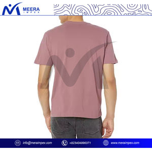 Camiseta clásica de algodón para hombre, suave, de manga corta, cuello redondo, lisa, cómoda, Top de moda de verano para entrenamiento de gimnasio y ropa informal - Product Image 3