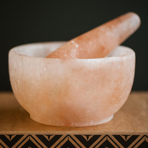 Mortero de sal del Himalaya de calidad superior y artesanía de marfil para el hogar y la cocina del Hotel nueva herramienta de hierbas de especias de sal - Product Image 4