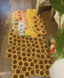 Adorno de flores de hilo de punto de ganchillo hecho a mano Vietnam 99 DATOS DE ORO gran oferta 2025 para regalo de Festival de fiesta de boda - Product Image 1