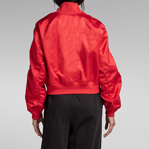 Wholesale Custom Plus Size Winter Breathable Quick Dry Nylon <b>Zipper</b> Women's Bomber Jacket OEM Service - Product Image 4