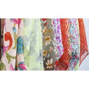 Women's Fashion Accessories Soft Silky Square Scarf Digital Printed Satin Silk <b>Head</b> <b>Wraps</b> - Product Image 5