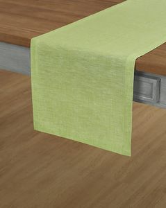 Chemin de table en lin fait main élégant, motif floral, tables de salle à manger de mariage modernes, texture de tissu naturel, charme lavable - Product Image 3