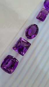 Piedra de corte de amatista de alta calidad para hacer collares, venta al por mayor, peso de forma de mezcla de lote: 246 Cts - Product Image 5