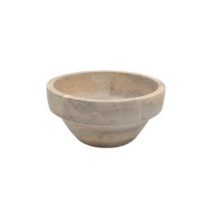 ชามไม้ทรงกลมสำหรับตกแต่งใหม่เครื่องครัวบนโต๊ะชามสลัดชามอาหารโรงแรมและของว่าง - Product Image 1